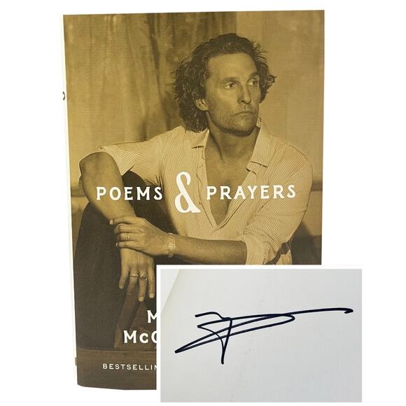 Poems & Prayers Matthew McConaughey Signed Hardcover 1st Edition BN Exclusive - Picture 4 of 11